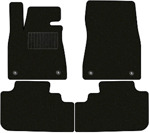 Коврики "Премиум+" в салон Lexus RX350 IV (suv / GGL25) 2015 - 2019, черные 4шт.