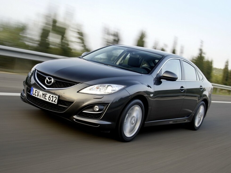 Коврики текстильные "Классик" для Mazda 6 (лифтбек / GH) 2010 - 2012, черные, 5шт.