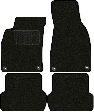 Коврики текстильные "Стандарт" для Audi RS4 (седан / B7) 2005 - 2008, черные, 4шт.