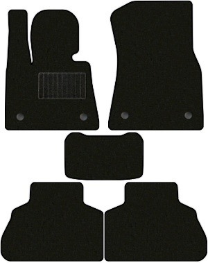 Коврики текстильные "Классик" для BMW X5 IV (suv / G05) 2018 - Н.В., черные, 5шт.