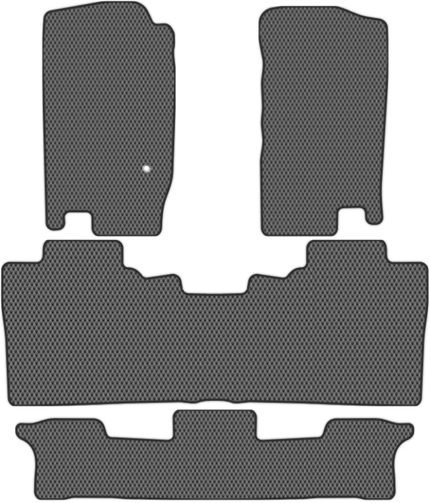 Коврики ЭВА "EVA ромб" для Ford Explorer III (suv / U152) 2001 - 2005, серые, 4шт.